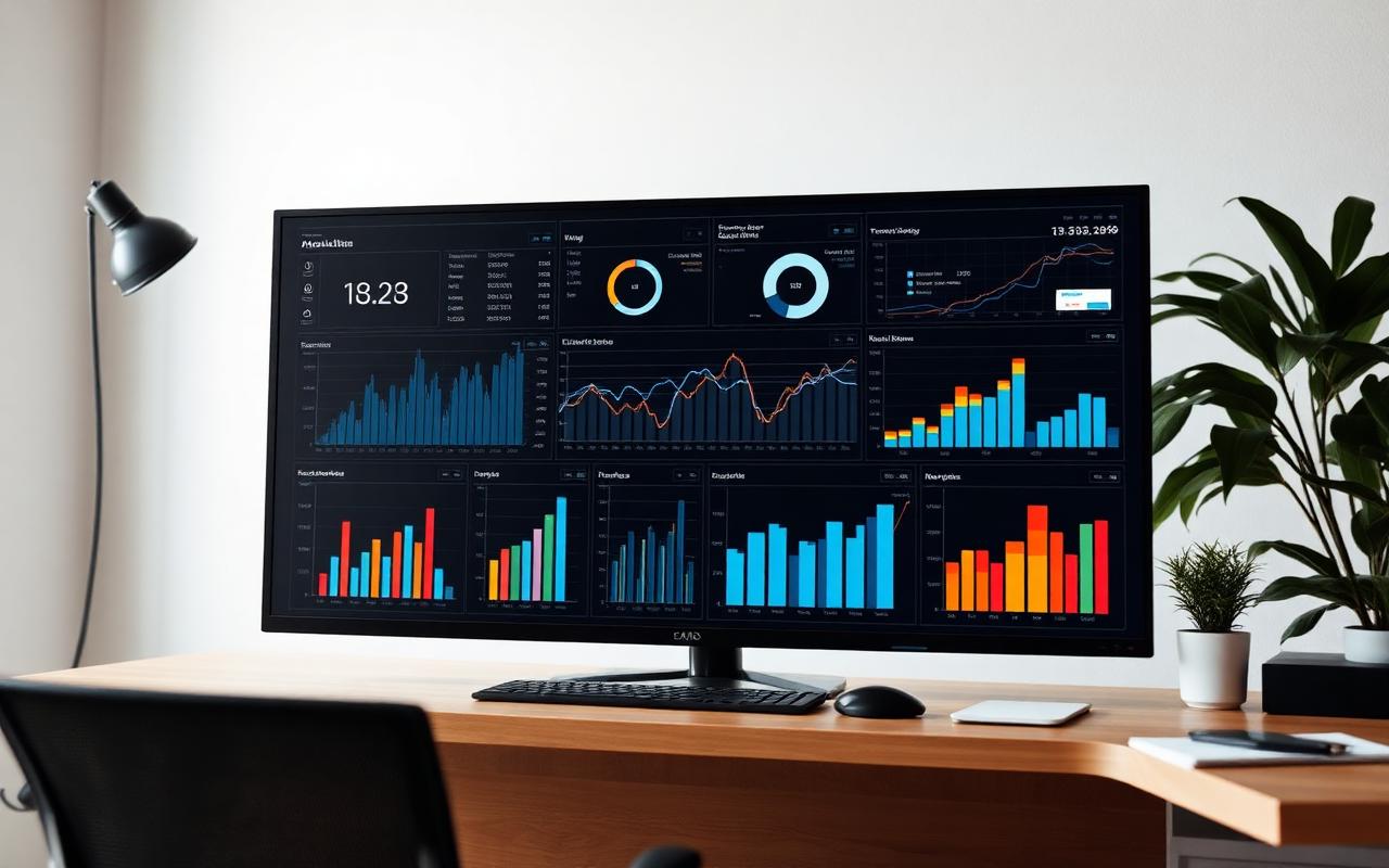Analytics dashboard showing business performance metrics